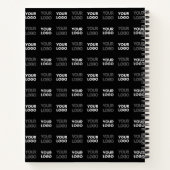 Patroon met twee herhalende logo's of afbeeldingen notitieboek (Achterkant)