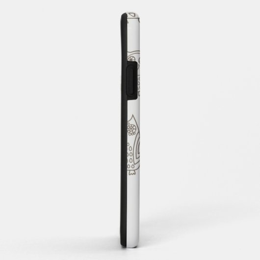 Patroon met uilen Case-Mate iPhone case (Achterkant/rechts)