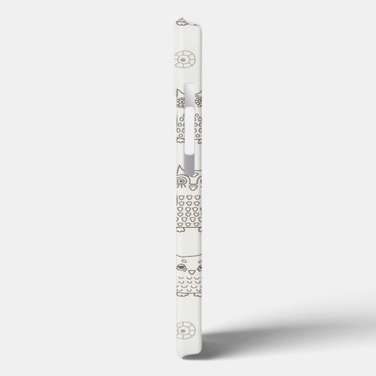 Patroon met uilen Case-Mate iPhone case (Achterkant / Links)