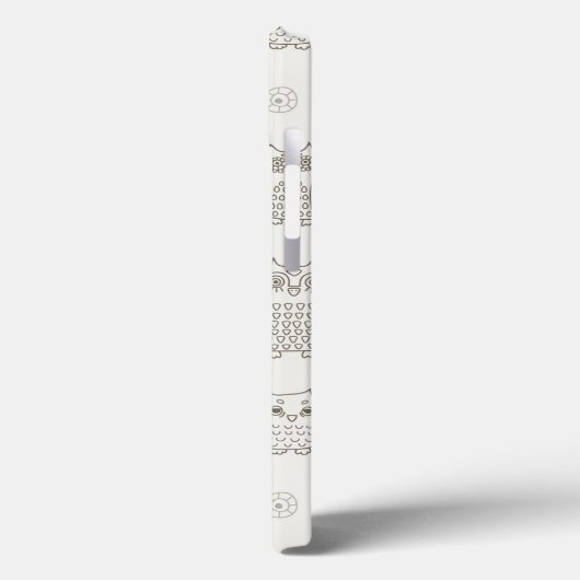 Patroon met uilen Case-Mate iPhone case (Achterkant / Links)