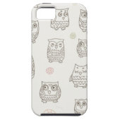 Patroon met uilen Case-Mate iPhone case (Achterkant)