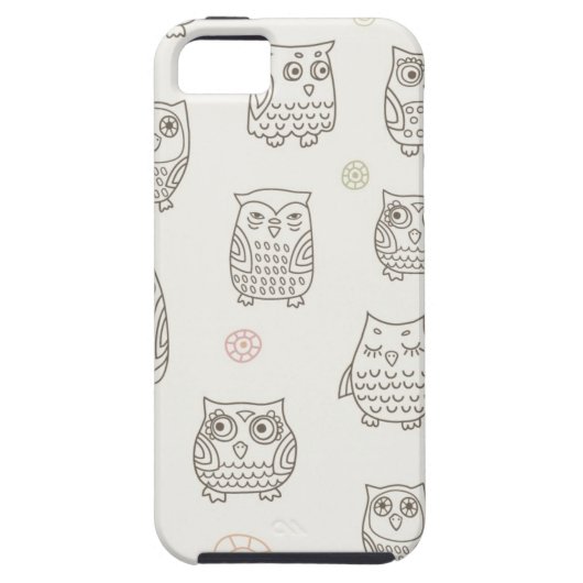 Patroon met uilen Case-Mate iPhone case (Achterkant)
