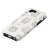 Patroon met uilen Case-Mate iPhone case (Onderkant)