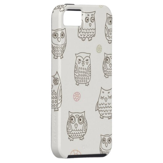 Patroon met uilen Case-Mate iPhone case (Back/Rechts)