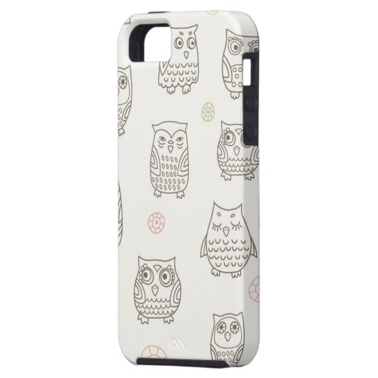 Patroon met uilen Case-Mate iPhone case (Achterkant Links)