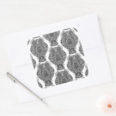 Patroon met uilen Doodle Vierkante Sticker (Envelop)