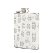 Patroon met uilen heupfles (Links)