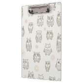 Patroon met uilen klembord (Links)