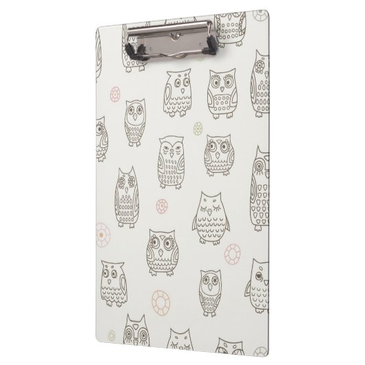 Patroon met uilen klembord (Links)