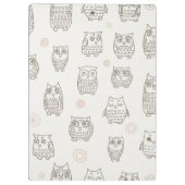 Patroon met uilen klembord (Achterkant)
