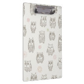 Patroon met uilen klembord (Rechts)