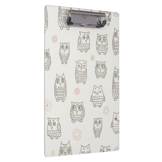 Patroon met uilen klembord (Rechts)