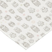 Patroon met uilen korte tafelloper (Hoek)