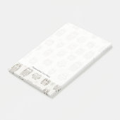 Patroon met uilen post-it® notes (Schuin)
