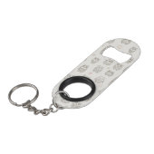 Patroon met uilen sleutelhanger flessenopener (Voorkant Gekanteld)