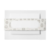 Patroon met uilen uitnodigingen wikkel (Voorkant Voorbeeld)