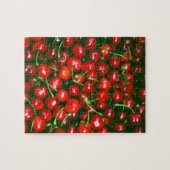 Patroon met verse kersen legpuzzel (Horizontaal)