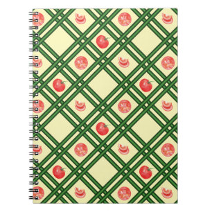 Patroon met verse tomaten voor de tuinier notitieboek