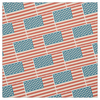 Patroon met vintage vlag van de VS Stof