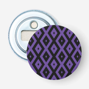 patroon met Violet en zwarte diamant Button Flesopener