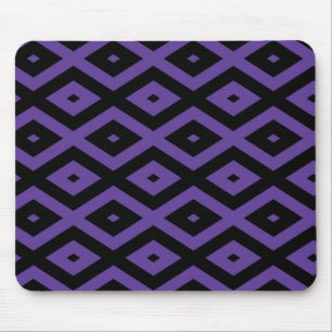 patroon met Violet en zwarte diamant Muismat