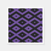 patroon met Violet en zwarte diamant Servet (Voorkant)