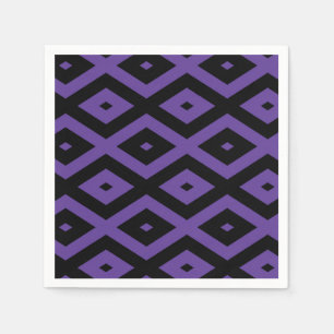patroon met Violet en zwarte diamant Servet