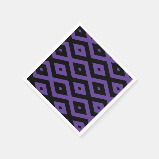 patroon met Violet en zwarte diamant Servet (Hoek)