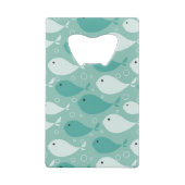 patroon met vis 2 creditkaart flessenopener (Achterkant)