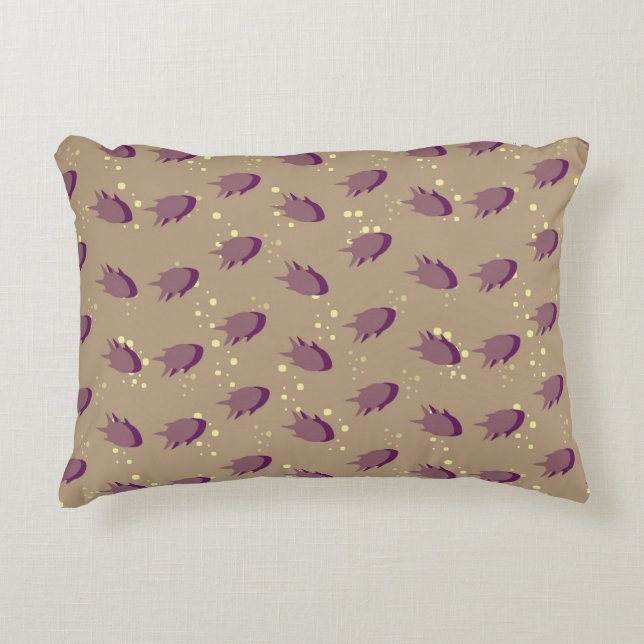 patroon met vis 2 decoratief kussen (Voorkant)