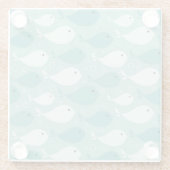 patroon met vis 2 glazen onderzetter (Achterkant)