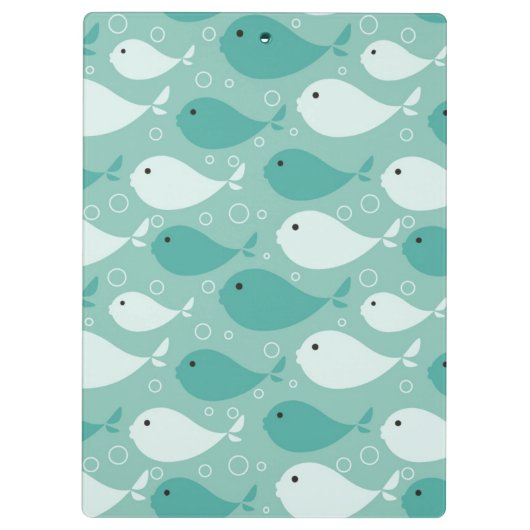 patroon met vis 2 klembord (Achterkant)