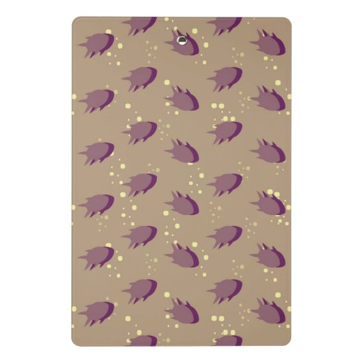 patroon met vis 2 mini klembord (Achterkant)