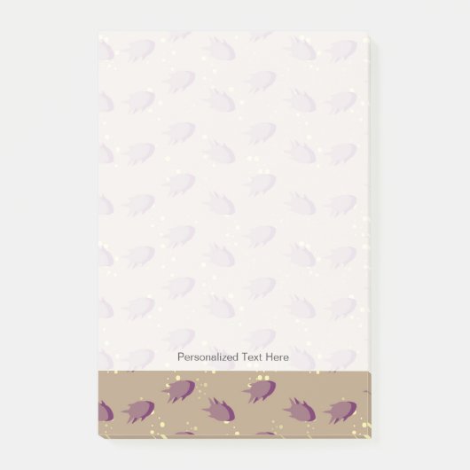 patroon met vis 2 post-it® notes (Voorkant)