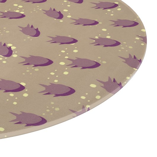 patroon met vis 2 snijplank (Hoek)