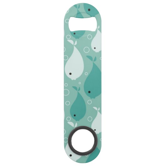 patroon met vis 2 speed flessenopener (Voorkant)