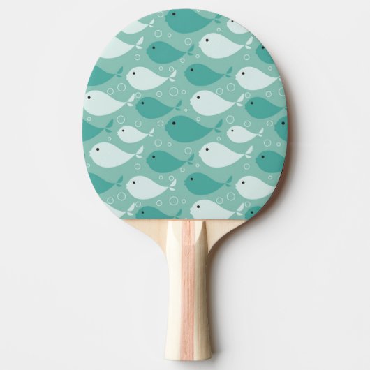 patroon met vis 2 tafeltennisbatje (Voorkant)