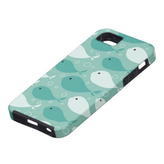 patroon met vis Case-Mate iPhone case (Onderkant)