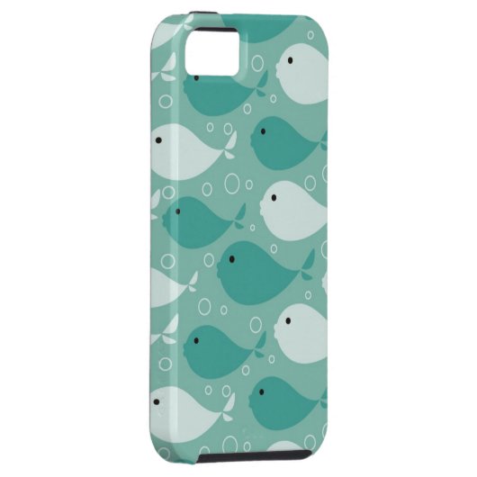 patroon met vis Case-Mate iPhone case (Back/Rechts)