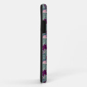 Patroon met vis en paarse golf Case-Mate iPhone case (Achterkant/rechts)