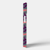Patroon met vis en Paarse golven Case-Mate iPhone Case (Achterkant / Rechts)