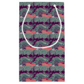 Patroon met vis en Paarse golven Klein Cadeauzakje (Achterkant)