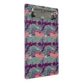 Patroon met vis en Paarse golven Mini Klembord (Schuin)