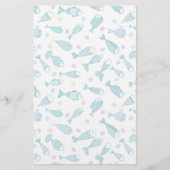 Patroon met vis en vis briefpapier (Voorkant)