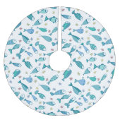 Patroon met vis en vis kerstboom rok (Voorkant)