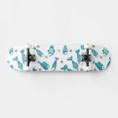 Patroon met vis en vis persoonlijk skateboard (Horizontaal)