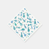 Patroon met vis en vis servet (Hoek)