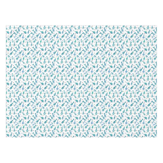 Patroon met vis en vis tafelkleed (Voorkant (Horizontaal))