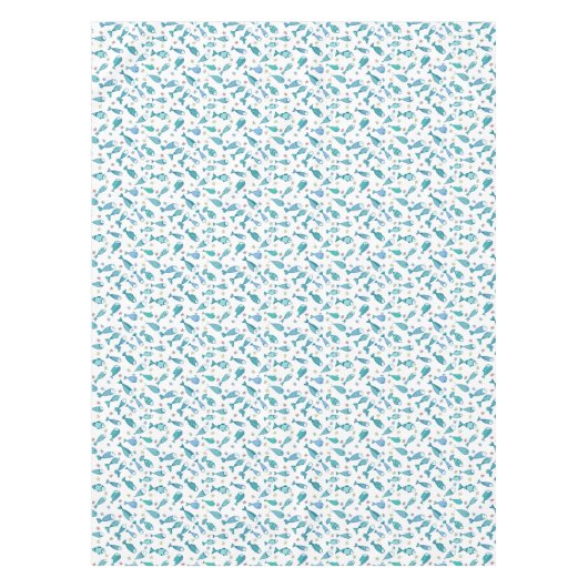 Patroon met vis en vis tafelkleed (Voorkant)