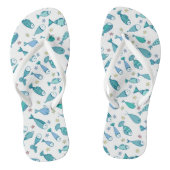 Patroon met vis en vis teenslippers (Voetbed)